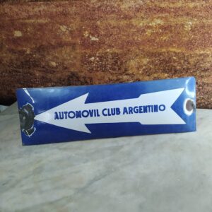 Placa esmaltada Automovil Club Argentino