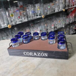 Kit de Copos de Shot Tequila Corazon