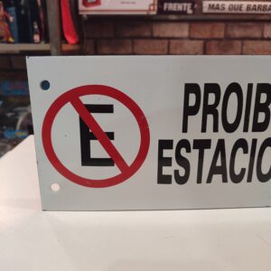 Placa Esmaltada “Proibido Estacionar”