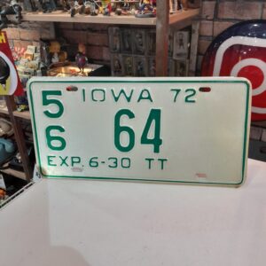 Placa americana Iowa