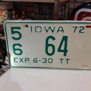 Placa americana Iowa