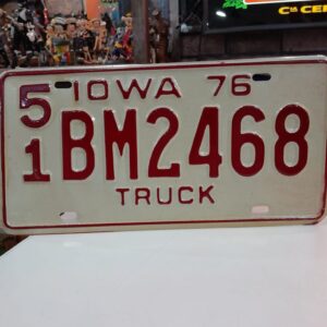 Placa americana Iowa de Caminhão