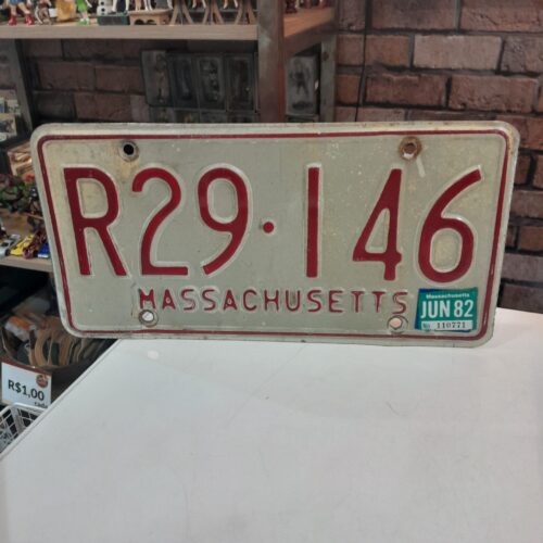 Placa Americana Massachusetts