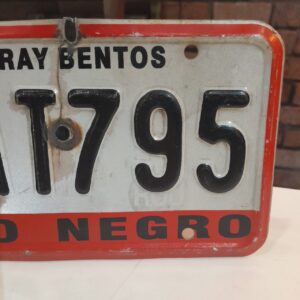 Placa Uruguaia Fray Bentos (RIO NEGRO)