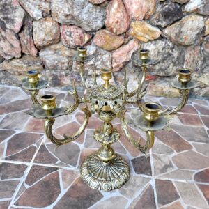 Antigo Candelabro de Bronze 8kg