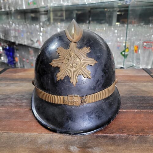 Antigo Capacete de Bombeiro - Imagem 4