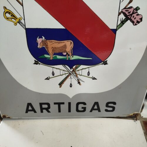 Linda Placa Esmaltada Intendência Municipal Artigas - Imagem 3