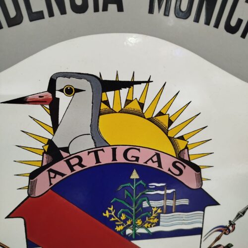 Linda Placa Esmaltada Intendência Municipal Artigas - Imagem 4