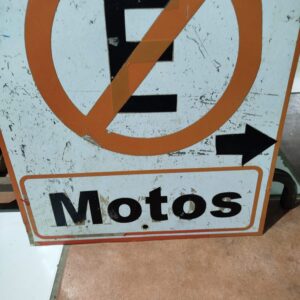 Placa Proibido estacionar Motos