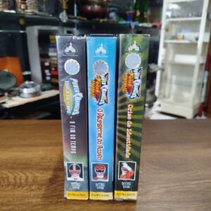Lote com 3 fitas VHS Power Rangers