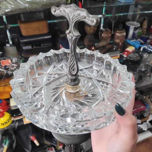 Espetacular Cinzeiro Pedestal de Bronze - Imagem 3