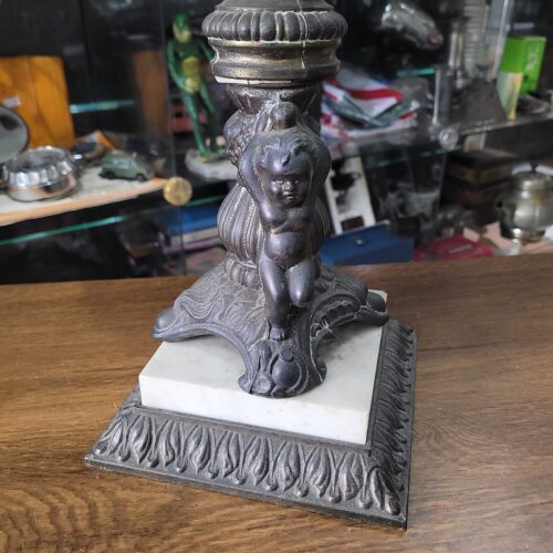 Espetacular Cinzeiro Pedestal de Bronze - Imagem 2