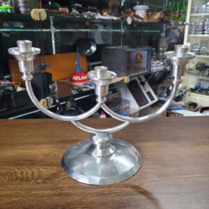 Antigo Candelabro Prateado