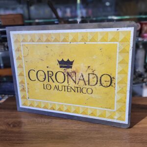 Placa dupla face Cigarros Coronado