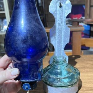 Lampião a querosene em vidro