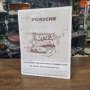Antigo Catalogo Porsche de Mostruário