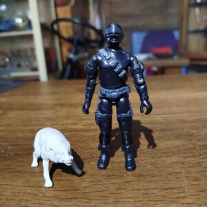 Boneco cobra comandante negro