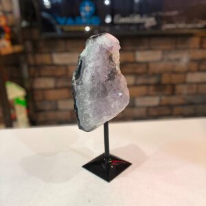 Drusa de Ametista com suporte de metal