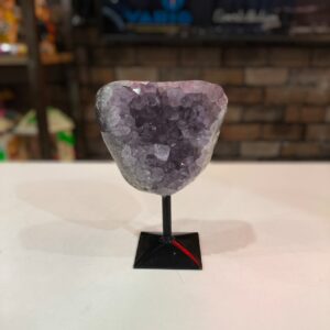 Drusa de Ametista com suporte de metal