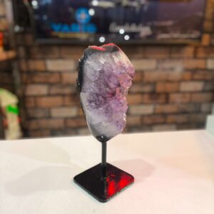 Drusa de Ametista com suporte de metal