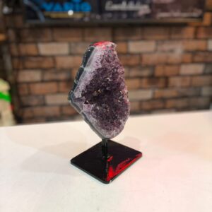 Drusa de Ametista com suporte de metal