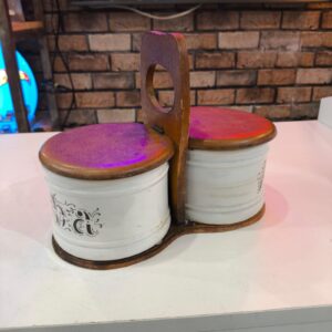 Recipiente para Erva Mate e Açúcar peça em porcelana