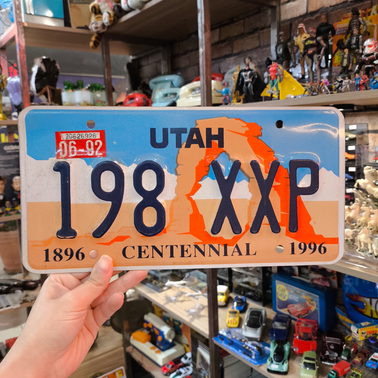 Placa de Carro Americana Utah em Alto Relevo - Imagem 5