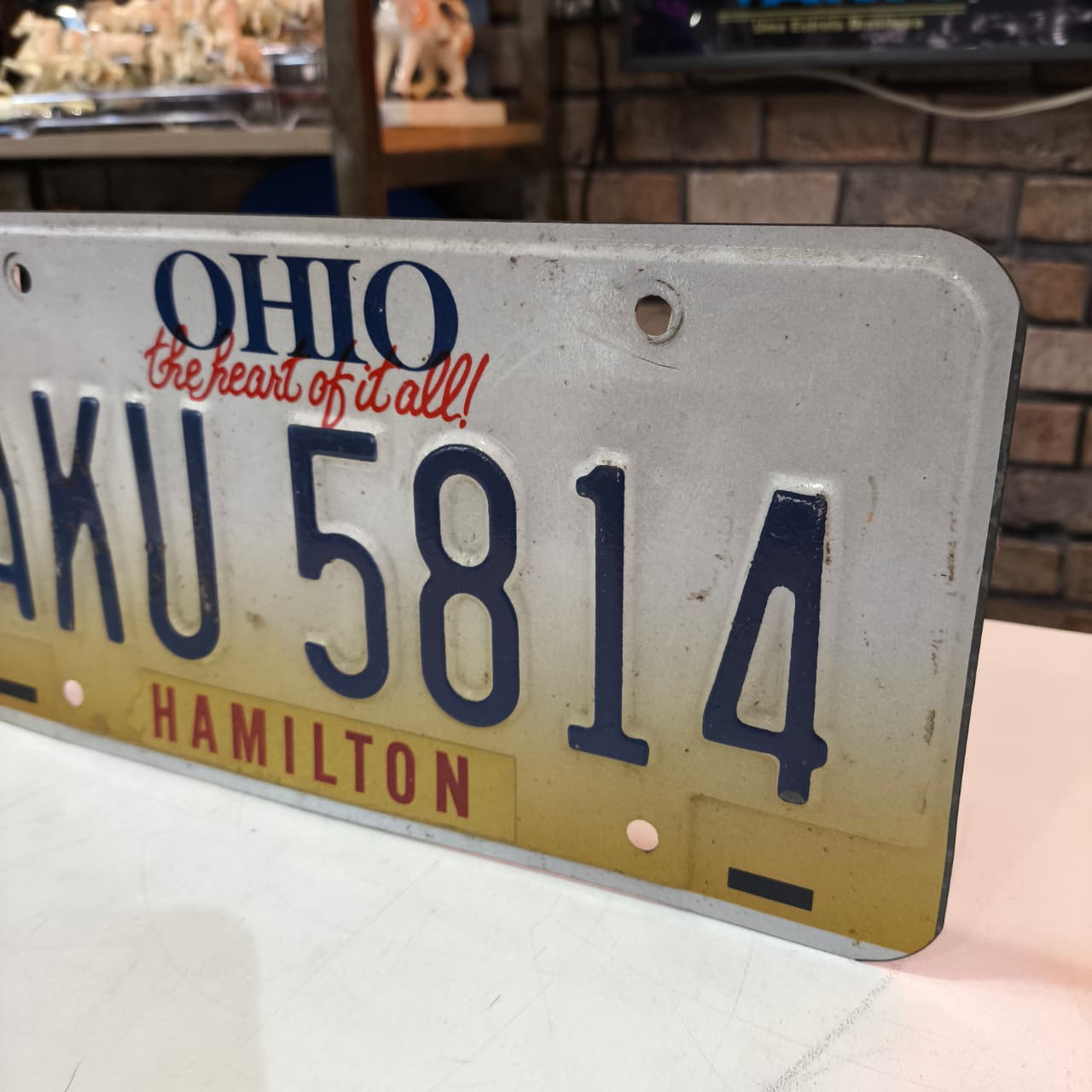 Placa Americana Ohio Hamilton em Alto Relevo - Imagem 3