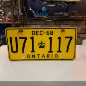 Antiga Placa Americana Ontario