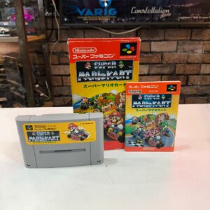 Fita Nintendo Super Famicom Super Mario Kart com caixa e manuais