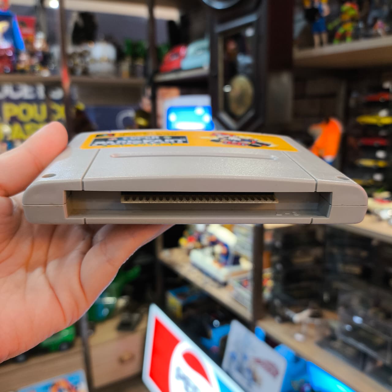 Fita Nintendo Super Famicom Super Mario Kart com caixa e manuais - Imagem 4