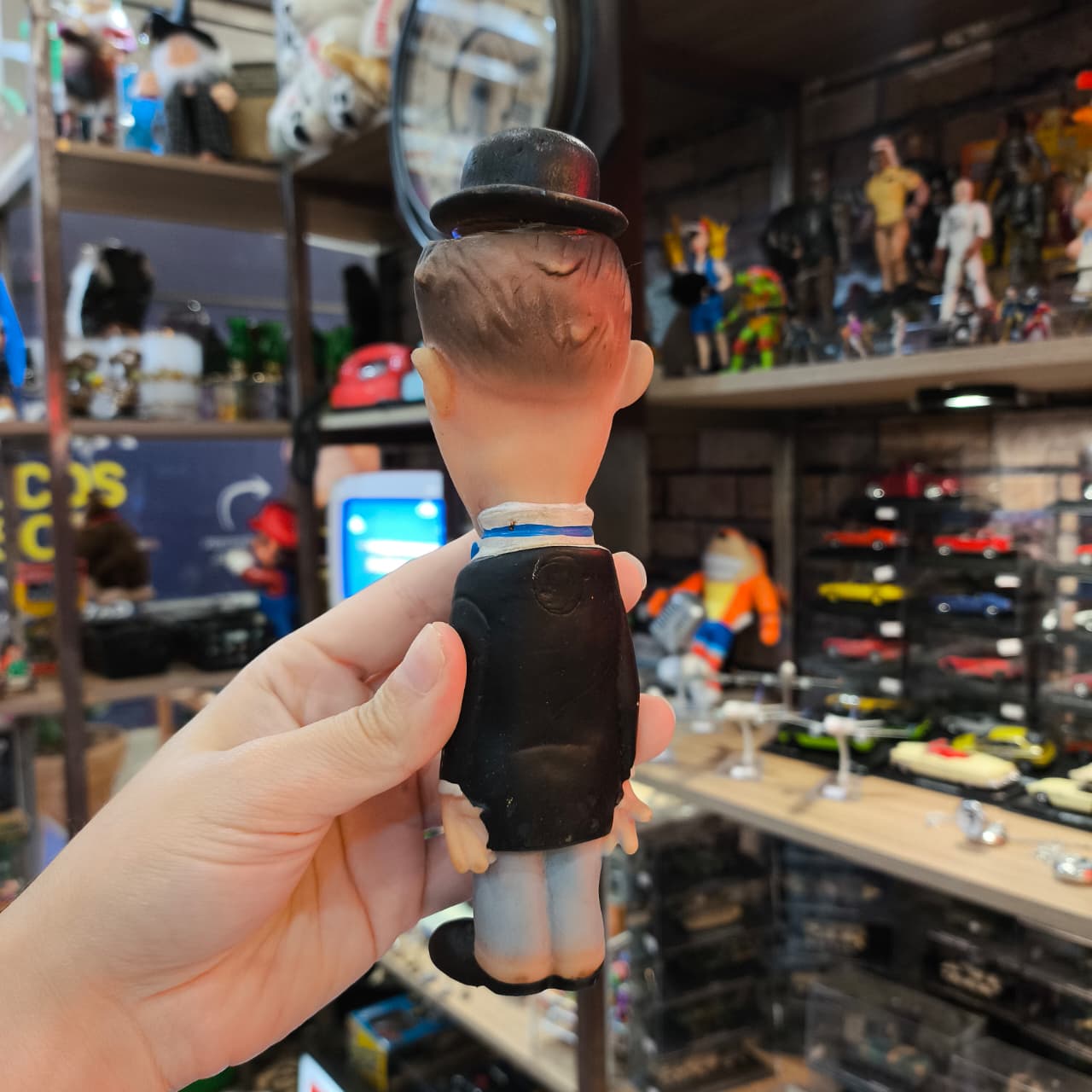 Antigos bonecos de vinil Gordo e Magro - Imagem 7