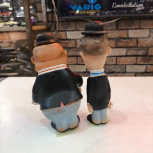 Antigos bonecos de vinil Gordo e Magro