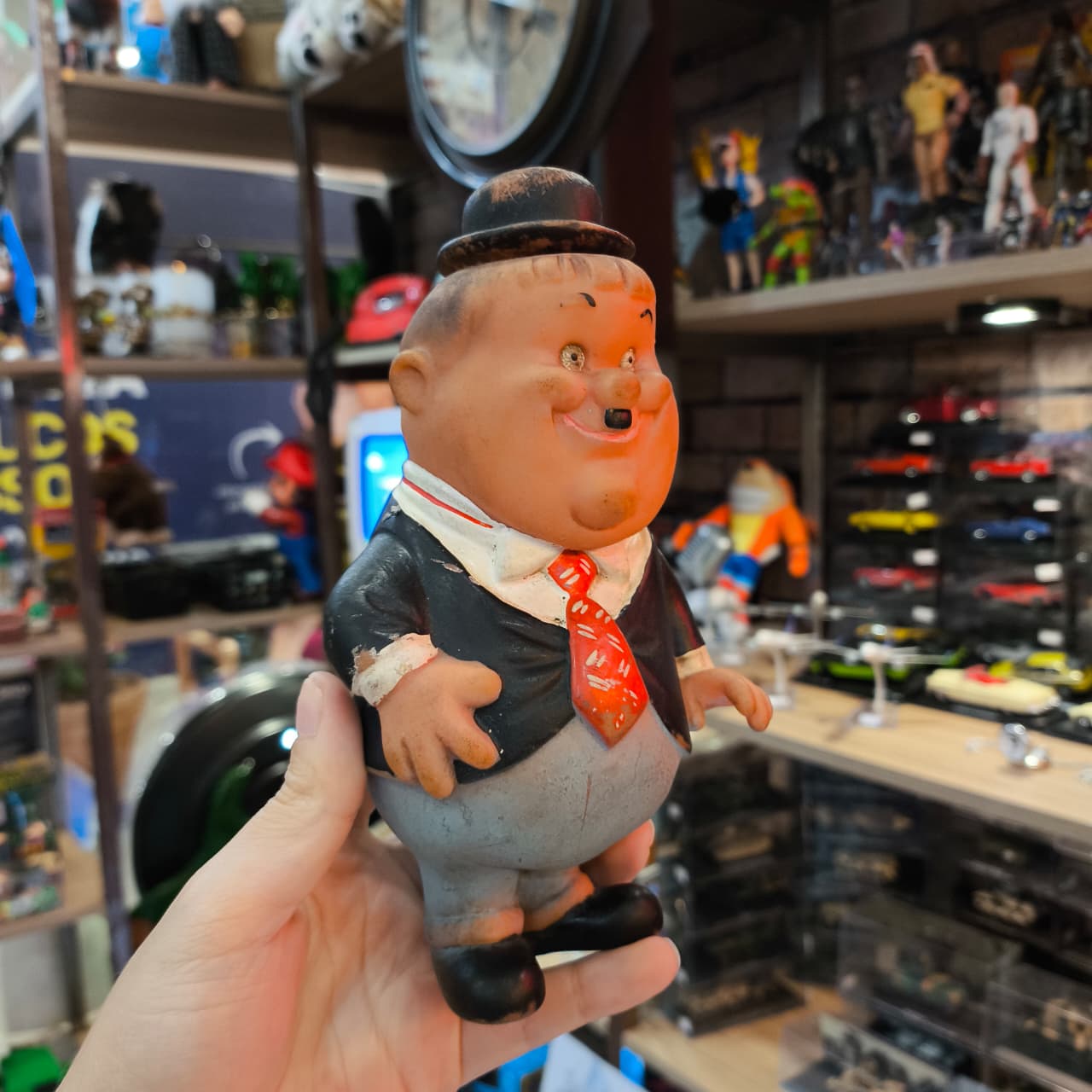 Antigos bonecos de vinil Gordo e Magro - Imagem 3