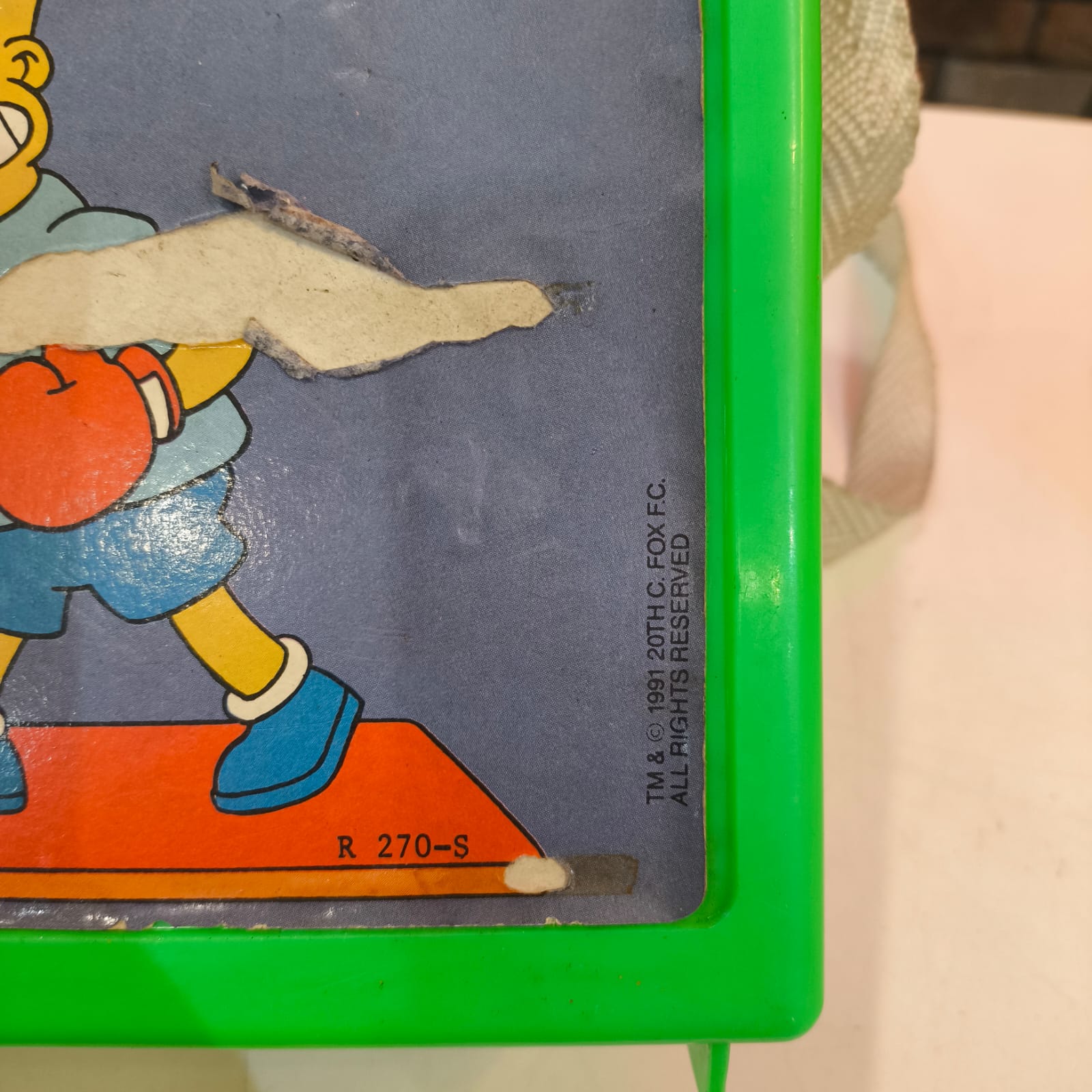 Antiga Lancheira Bart Simpson Workout Dermiwil 1991 - Imagem 5