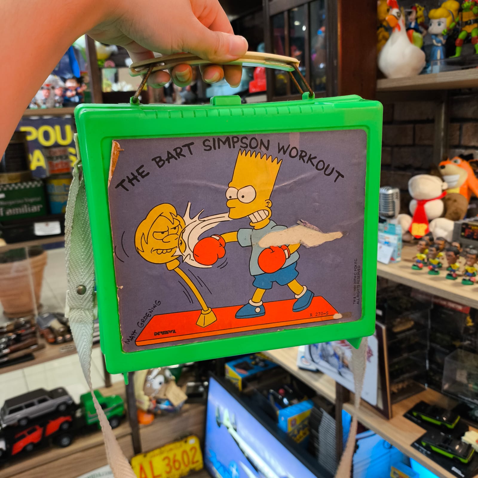 Antiga Lancheira Bart Simpson Workout Dermiwil 1991 - Imagem 7