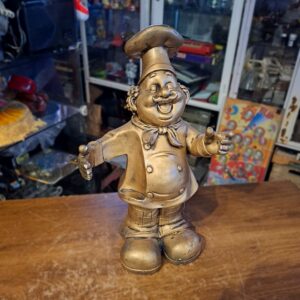 Estátua de Chef de Cozinha Dourada