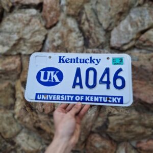Placa de Carro Americana Kentucky University of Kentucky