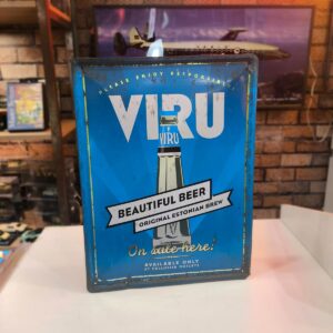 Placa de Metal Cerveja Viru Estônia