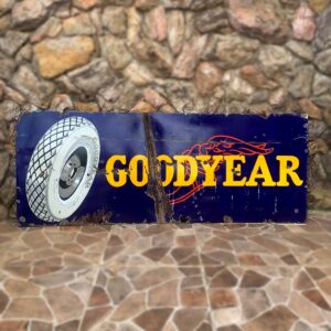 Placa Esmaltada Original Goodyear Anos 30/40