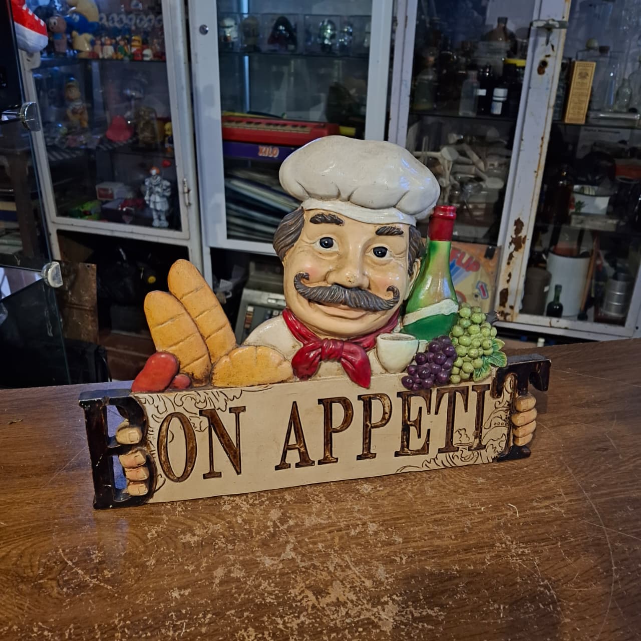 Placa Bon Appétit Chef em Resina de Parede