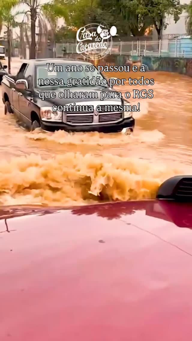 Um ano se passou e a nossa gratidão por todos que olharam para o Rio Grande do Sul continua a mesmo!Nosso muito obrigado!🙏🏻
