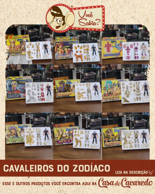 Você Sabia: Cavaleiros do Zodíaco
.
Em 1994, a empresa Samtoy trouxe oficialmente ao Brasil os bonecos dos Cavaleiros do Zodíaco, licenciados pela Bandai e importados da Espanha, aproveitando o sucesso do anime na TV Manchete. Os brinquedos, com armaduras de metal e alto custo, logo se tornaram febre entre as crianças — o que abriu espaço também para os famosos “piratex”: versões não licenciadas, de qualidade inferior e preços mais acessíveis, que dominaram bancas e camelôs.
A Samtoy chegou a publicar anúncios em jornais alertando os consumidores sobre a pirataria e destacando que os únicos bonecos originais eram os da Bandai. Além disso, adaptou os comerciais de TV para reforçar essa mensagem.
.
Cavaleiro Virgem Bandai
R$380,00
.
Cavaleiro Cavalo Marinho Bandai
R$400,00
.
Cavaleiro Andrômeda de Bronze Bandai
R$350,00
.
Cavaleiro Asgard Beta Merak Hagen Bandai
R$380,00
.
Cavaleiro Escorpião Paralelo
R$250,00
.
Cavaleiro Câncer Paralelo
R$250,00
.
Cavaleiro Peixes Paralelo
R$250,00
.
Cavaleiro Sagitário Paralelo
R$250,00
.
Cavaleiro áries Paralelo
R$250,00
.
.
👉 https://casadocacaredo.com 👈
.
Matriz - R. Rafael Clark 567 Bairro Partenon
☎ Fone: 51 99313-0727
☎ Whats: 51 99792-0613
⏰ Atendimento de segunda a sexta das 9h às 19h e Sábado das 10h às 17h.
.
Filial - Shopping Total - Loja 1134
☎ Fone 51 3018-7555
☎ Whats 51 3018-7555
⏰ Atendimento de segunda a sábado das 10h às 22h e domingos das 14h às 20h.
.
.
#casadocacaredo #brazilianpickers #cacadoresdereliquias #antique #antiquedealer #antiguidade #antiguidades #brasil #portoalegre #antiquario #enferrujado