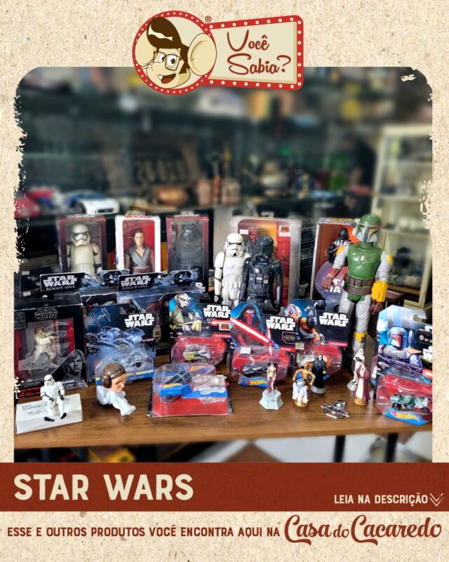 Você Sabia: Star Wars
.
🧸 Personagem criado pra vender brinquedo?
Durante o desenvolvimento de O Despertar da Força (2015), o droide BB-8 foi projetado não só para ter um papel importante na história, mas também com um visual pensado para o merchandising. O próprio J.J. Abrams revelou que o design simpático e redondinho do robô foi idealizado para conquistar o público — especialmente o infantil — e funcionar bem como brinquedo.
E deu certo: em 2015, BB-8 se tornou um dos produtos mais vendidos da franquia, com versões em pelúcia, miniatura, LEGO e até robôs controlados por app.
.
Capacete Eletrônico Star Wars Boba Fett Premium Hasbro
R$1350,00
.
Dispenser Star Wars
Medida:29cm de altura
R$150,00
.
Action Figure Dark Trooper e Stormtrooper
R$120 cada
.
Nave Millennium Falcon Na caixa
R$150,00
.
Action Figure Rey
R$90,00
.
Action Figure Darth Maul
R$140,00
.
Moroff VS Scarif Stormtrooper
R$200,00
.
Rebel Commando Pao VS Imperial Trooper
R$200,00
.
Action Figure Boba Fett
Medida: 34cm de altura
R$460,00
.
.
.
👉 https://casadocacaredo.com 👈
.
Matriz - R. Rafael Clark 567 Bairro Partenon
☎ Fone: 51 99313-0727
☎ Whats: 51 99792-0613
⏰ Atendimento de segunda a sexta das 9h às 19h e Sábado das 10h às 17h.
.
Filial - Shopping Total - Loja 1134
☎ Fone 51 3018-7555
☎ Whats 51 3018-7555
⏰ Atendimento de segunda a sábado das 10h às 22h e domingos das 14h às 20h.
.
.
#casadocacaredo #brazilianpickers #cacadoresdereliquias #antique #antiquedealer #antiguidade #antiguidades #brasil #portoalegre #antiquario #enferrujado